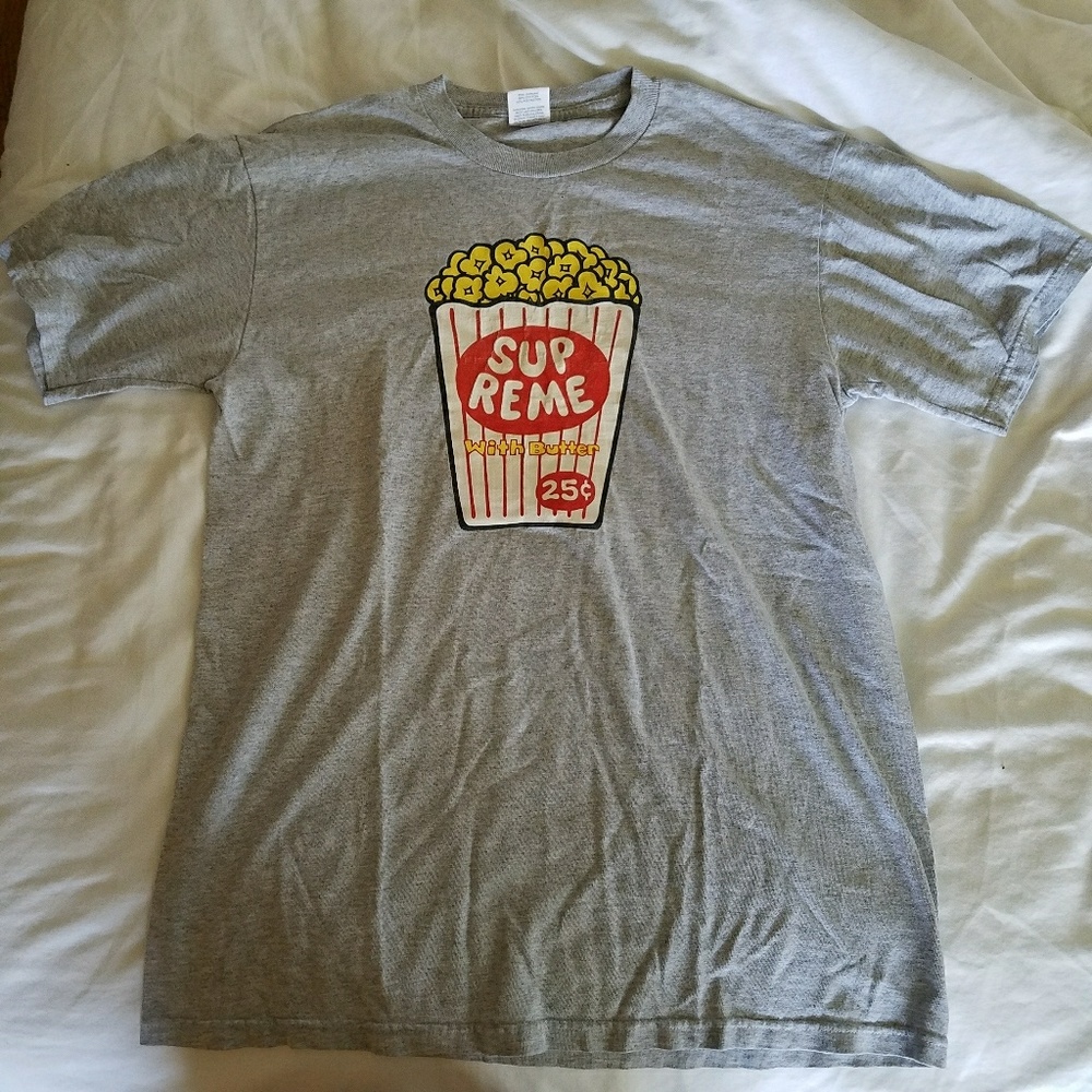 Vintage Supreme Popcorn Shirt, Size M
